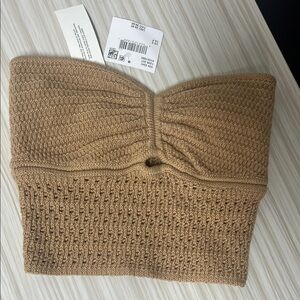 American Eagle Outfitters Tan Knit Bandeau!! NWT 🤎